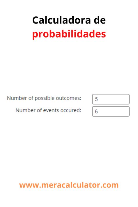 calculadora de probabilidades online.